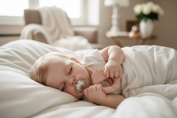 White Baby with Pacifier